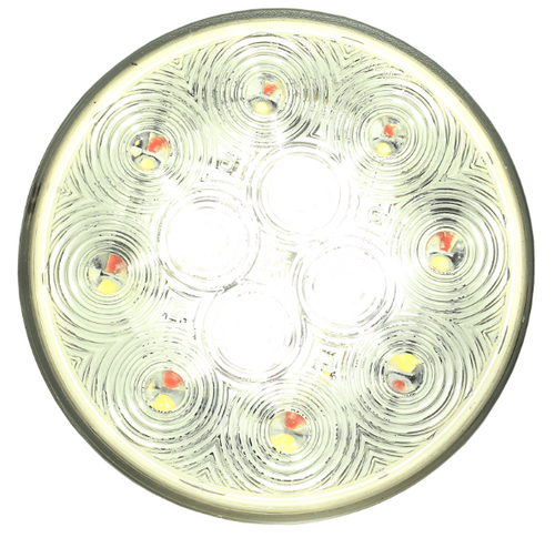 TowMate Powerlink 4 Inch Round Stop/Tail/Turn Lights with Red and Amber Channels