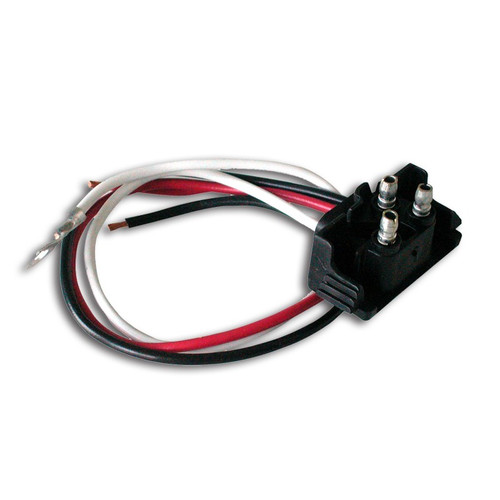 This three-pronged TruckLite Light Pigtail contains a male plug on one end to attach to the female connection on the back of your trailer's light. It's at a right angle so the wires run down from the light instead of straight out, and it comes with a clip that resists weather-related damage.
| OEM Part Number: 94993 OR 66843-3