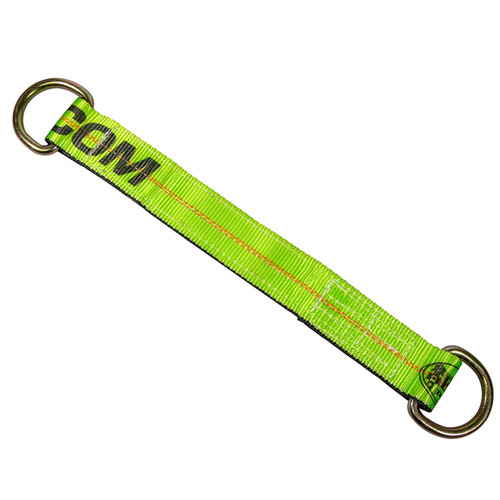 Keep loads securely fastened to your vehicle with this Axle Strap. It's ideal for low-profile vehicles, designed with D rings on either end that allow you to simply hook a winch cable or grab hook through and adjust tension for quick and easy installation.