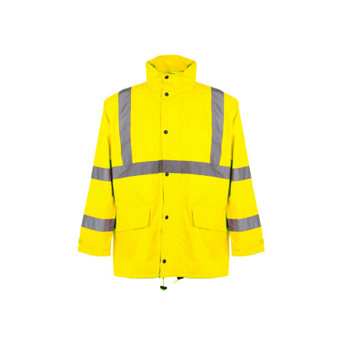 Class 3 Economy Rain Coat High visibility Economy rain suit comes with both an ANSI Class 3 jacket and ANSI Class 3 pants that utilize top performance at an entry-level price.