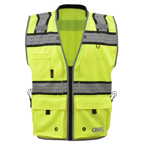 GSS ONYX Class 2 Ripstop Safety Vest, Lime