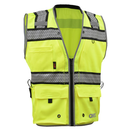 GSS ONYX Class 2 Ripstop Safety Vest, Lime