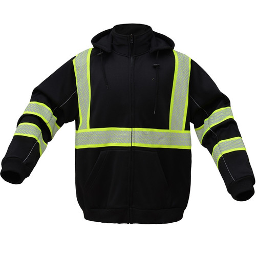 Hi-Vis ONYX Heavy Winter Sweatshirt, Black | GSS