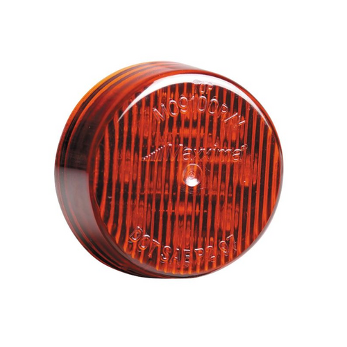 Maxxima - 2 in. Round Clearance Marker Light | Red, 9 LED