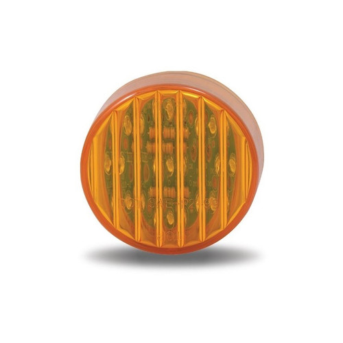 Amber Ribbed Marker Light | 2 in., 9 LED
