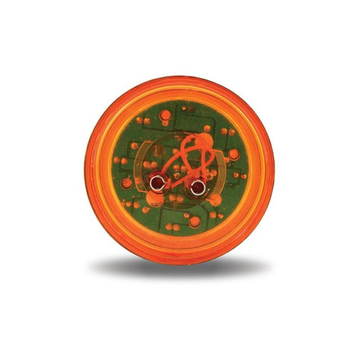 Amber Ribbed Marker Light | 2 in., 9 LED
