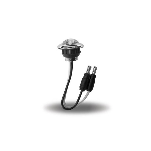 3/4 in. Mini Button Clear Amber LED | 2 Wire