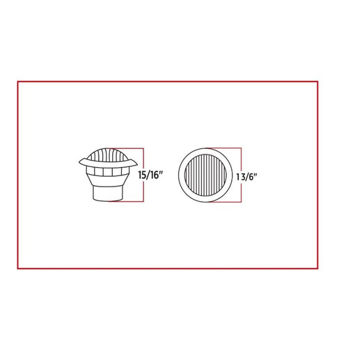 3/4 in. Mini Button Clear Amber LED | 2 Wire