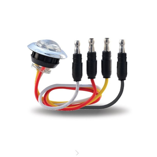 3/4 in. Dual Revolution Amber/White Marker LED | Mini-Button