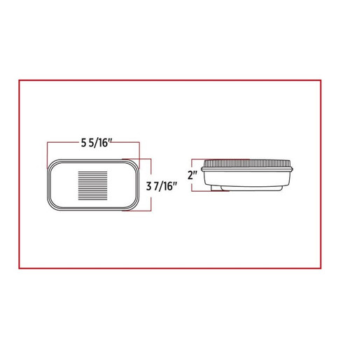 Red Stop, Turn & Tail Square Light | 32 LED