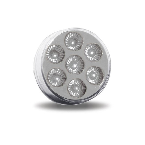 2-1/2" ROUND CLEAR RED LED (7 DIODES)