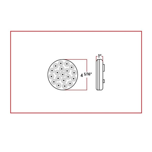 4 in. Round S/T/T LED | w/Amber Strobe Function