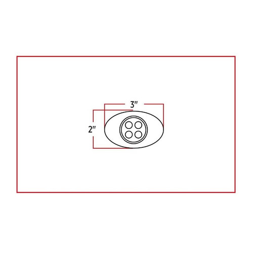 M3 Amber/White Dual Revolution Marker LED