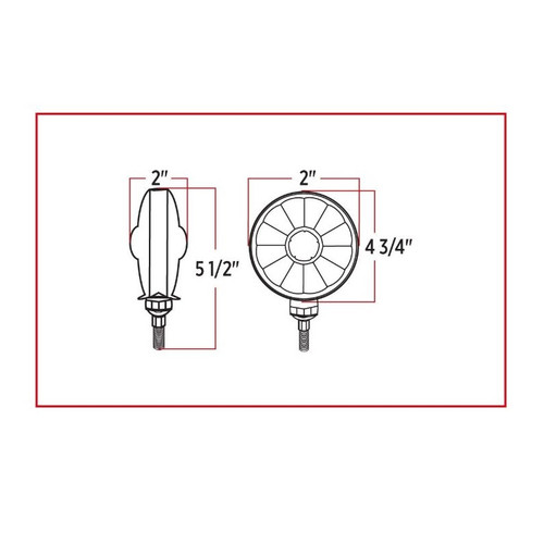 Red/White Combination LED | Super Diode, Double Face
