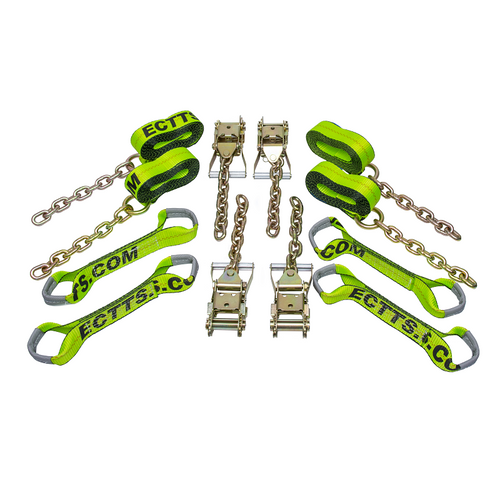 8 pt. Tie-Down Kit w/ 14 ft. Straps and Chain | ECTTS