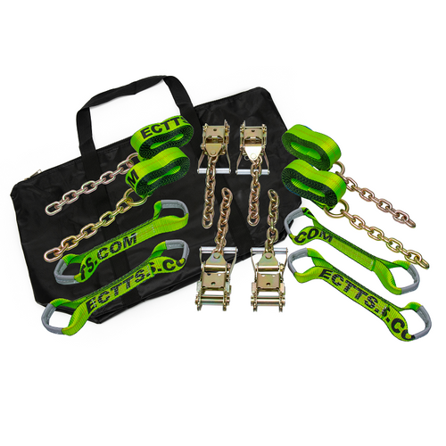 8 pt. Tie-Down Kit w/ 14 ft. Straps and Chain