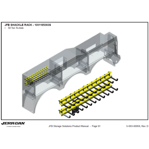 Kit - Shackle Storage | Jerr-Dan PN 1001195083S