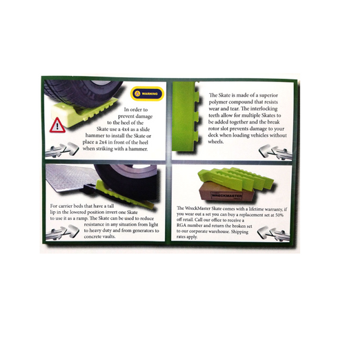 Neon Green Interlocking Skate (Set of 4) | WreckMaster