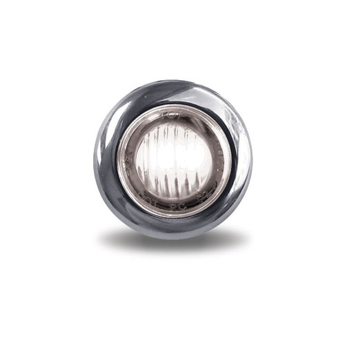 3/4 in. Mini Button Clear Red LED | 2 Wire