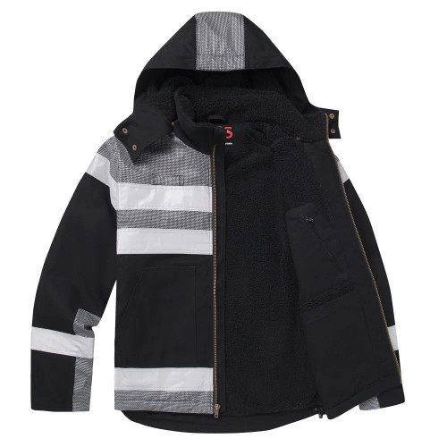 Heavy Weight Jacket, Black Quartz Sherpa Lined | GSS