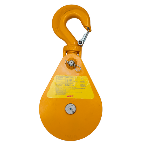  Yoke 12T 10 in. Snatch Block w/Hook 3/4 in. - 7/8 in. Rope | B/A
6Y-12T10A
