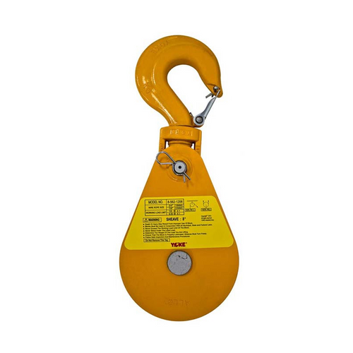 Yoke 12T 8 in. Snatch Block w/Hook 3/4 in. - 7/8 in. Rope | B/A 
6Y-12T8A
