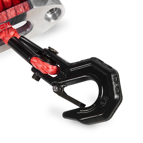 Samurai 9,500 lbs Short Drum 12v Elec Winch w/Synth Rope | Warrior