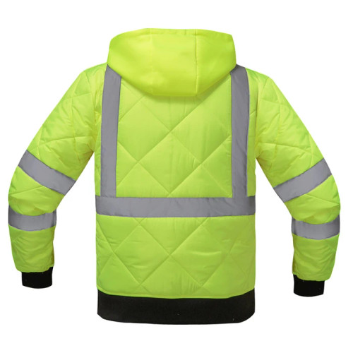 Diamond Quilted Parka Lime Jacket | GSS
8031