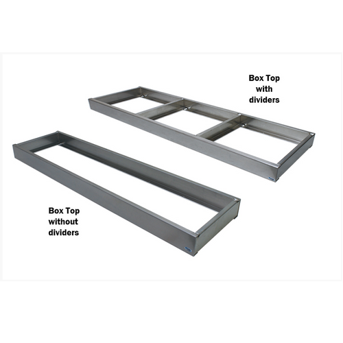 70 in. x 16 in. Aluminum Box Top Tray with Dividers | In The Ditch