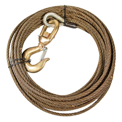 3/8 in. x 110 ft. Winch Cable w/Swivel-Hook | ECTTS
38110SCSW