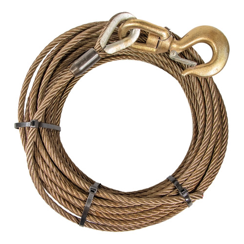 7/16 in. x 100 ft. Winch Cable w/Swivel-Hook | ECTTS
716100SCSW