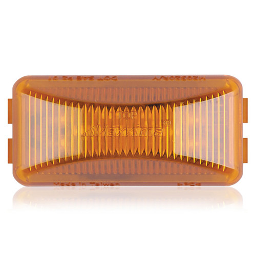 1X2.5 Rectangular CM Amber Clear Lens | Maxxima 
M20320YCL