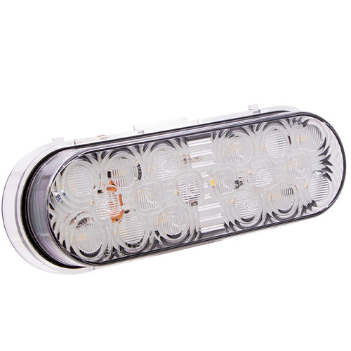 6 in. White Oval Back Up Light, 18 LED | Maxxima
M63324