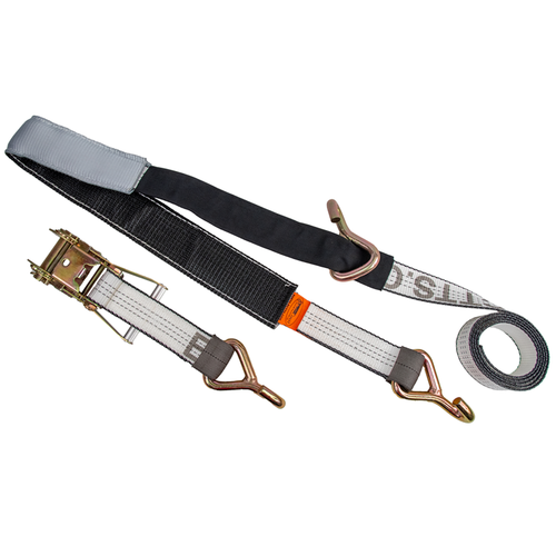 10 ft. "Austrailian" Ratchet Strap w/Fixed J Hook | ECTTS