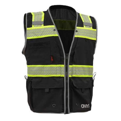 トップス UNIVERSAL PRODUCTS 24SS PERTEX VEST 3 GSS ONYX Class 2 Ripstop Safety Vest, Black