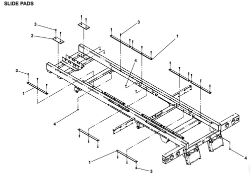 Jerr-dan Replacement Wear Pad | 0.38 X 1.65 X 23.75