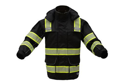GSS Safety ONYX 3-in-1 Black Waterproof Ripstop Parka Jacket