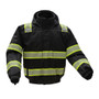 Hi-Vis Safety ONYX 3-in-1 Black Waterproof Ripstop Bomber Jacket