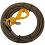 Winch Cable w/ Self Locking Hook | 3/8 in. x 100 ft.  Steel Core