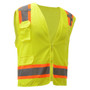 GSS Class 2 Fall Protection Vest, 2 Tone, Lime