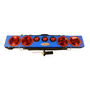 Blue 36" wireless truck bar system provides stop, tail, and turn w/ side marker lights on each end and three DOT lights in the center of the bar. This system comes complete with your choice of transmitter and a 7-pin plug to be used to connect 12VDC power