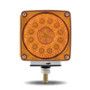 Amber/Red Square LED | Double Face, Single Post, Passenger Side