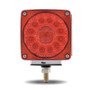 Amber/Red Square LED | Double Face, Single Post, Passenger Side