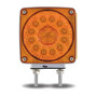 Square Amber/Red S/T/T LED | Double Face, Double Post, Driver's Side