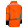 Premium Rain Jacket w/Black Bottom, Orange | GSS