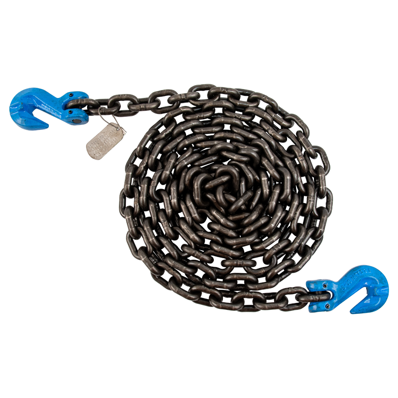 Grade 100 5/16 in. x 20 ft. Chain Assembly w/Grab Hooks | ECTTS