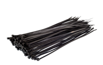 4.8 BLACK CABLE TIES (100)