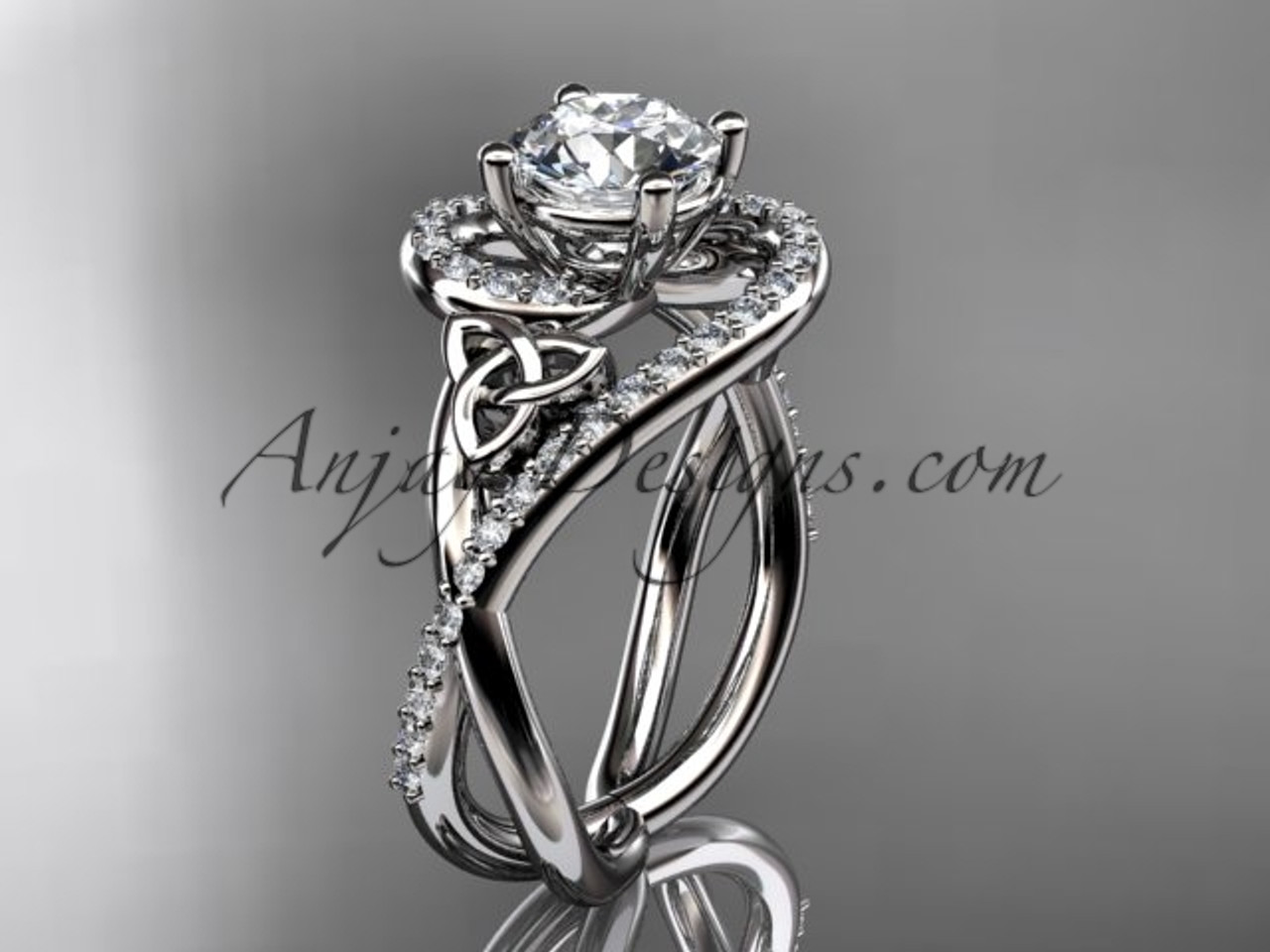 18ct White Gold Diamond Flower Engagement Ring - Martin & Co, Jewellers,  Cheltenham