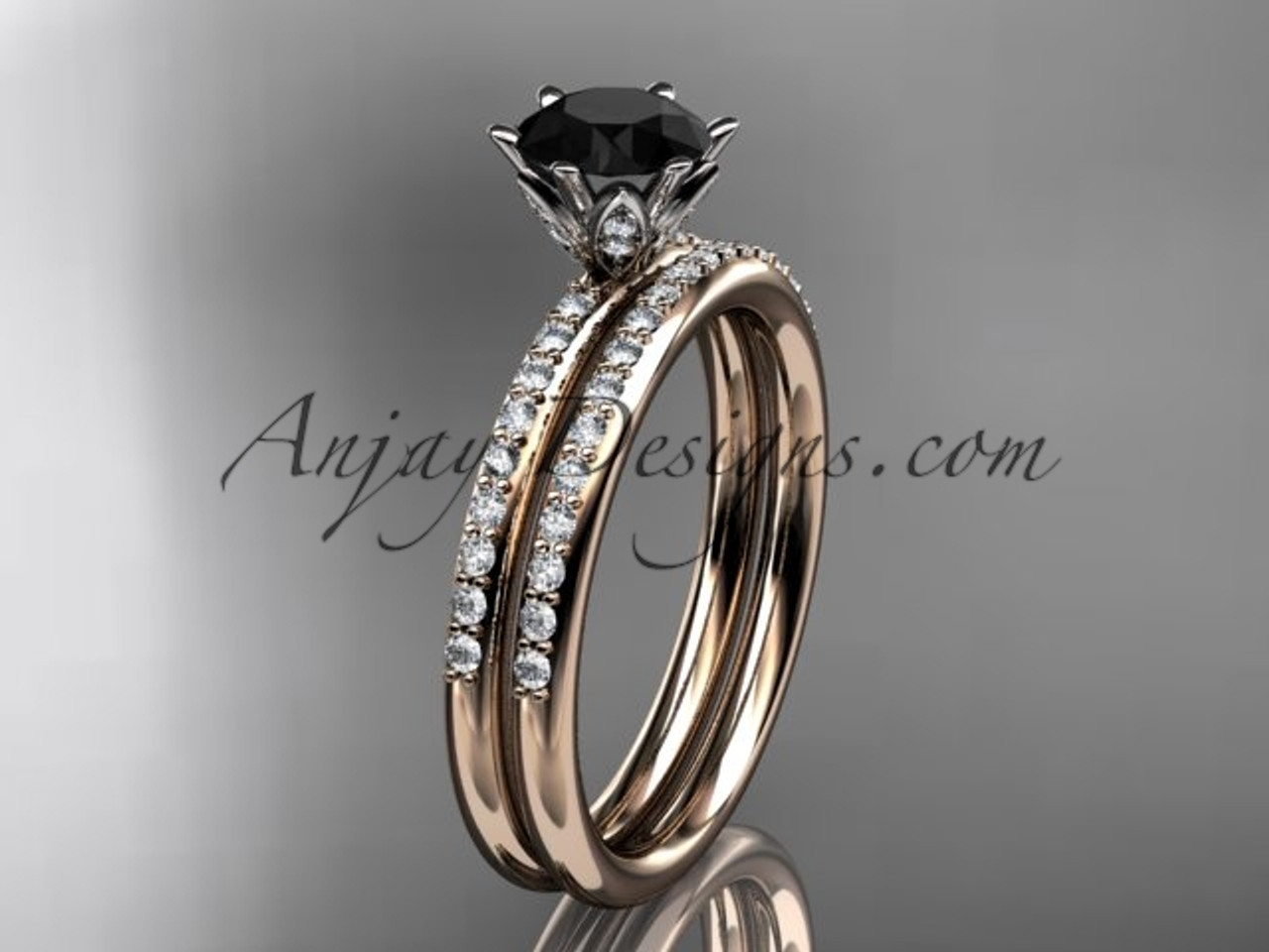 Glitz Design Diamond Wedding Ring Set for Women Round brilliant Halo Rings  14K Gold 1.70 carat (G-H/I1-I2)