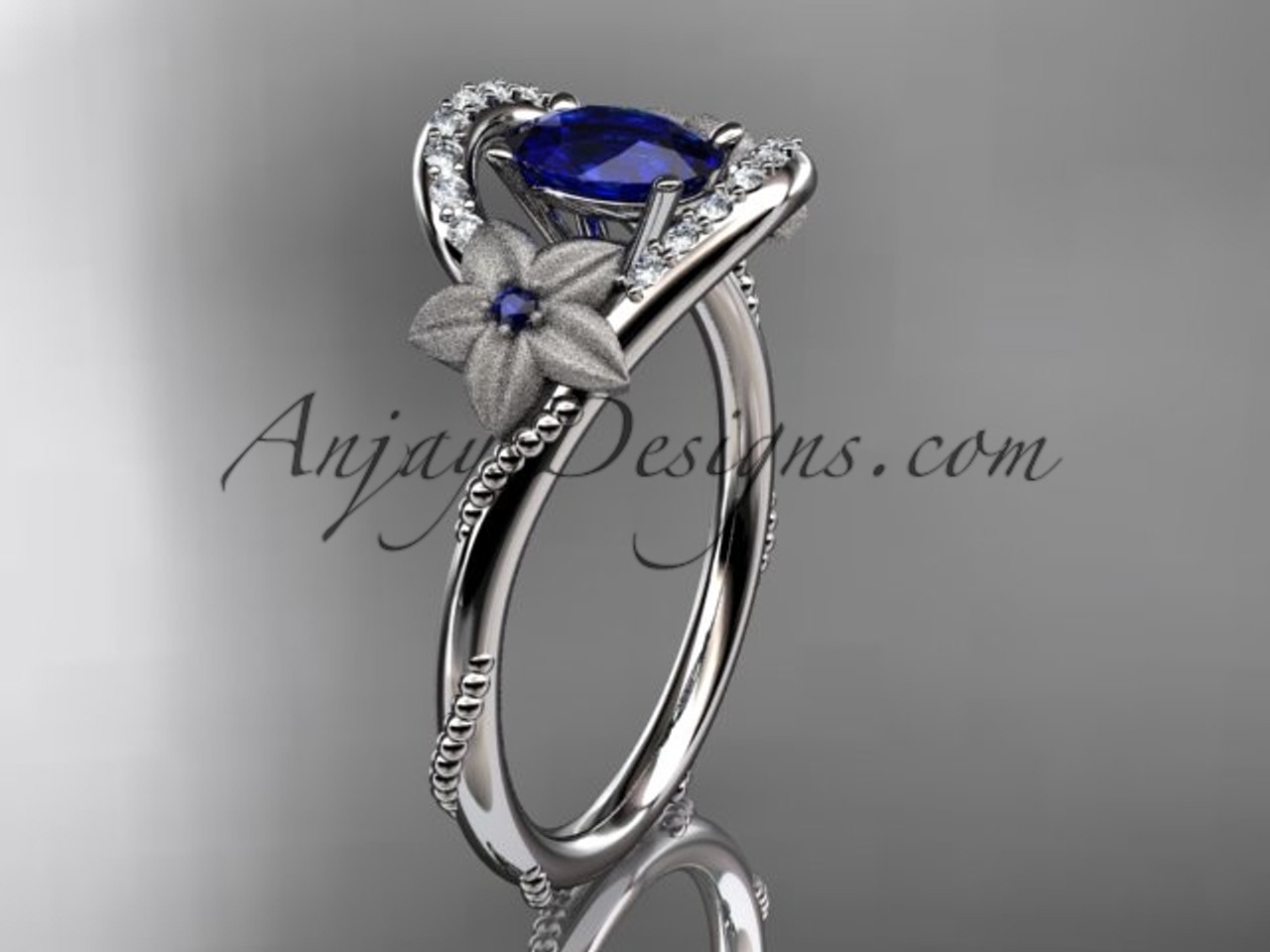 Royal Kensington Blue Sapphire & Diamond Ring - Cross Jewelers